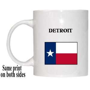  US State Flag   DETROIT, Texas (TX) Mug 