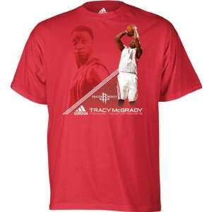  Tracy McGrady adidas Baseline Houston Rockets T Shirt 