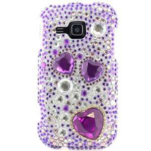 Crown Jewel Hearts Jewel Snap On Cover for Samsung Galaxy Indulge SCH 
