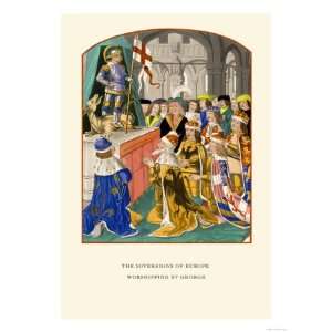  The Sovereigns of Europe Giclee Poster Print by H. Shaw 