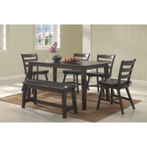  Coaster Furniture Seattle Dining Group Cappuccino 6 Piece 