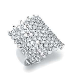  Cubic Zirconia Rectangular Pave Bridal Ring 6 Everything 