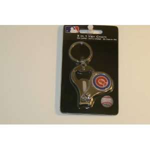  MLB Chicago Cubs 3 in 1 Key Chain Ring 