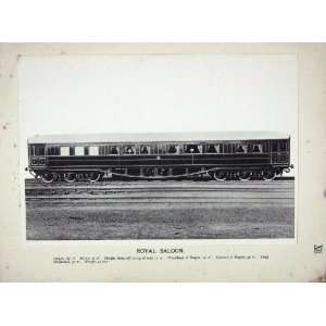  1912 ROYAL SALOON LOCOMOTIVE TRAIN ENGINE RAILWAY