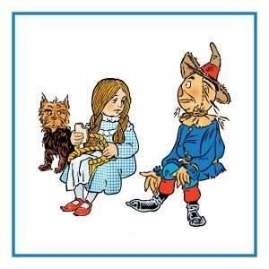 Dorothy Scarecrow Denslow Wizard of Oz Counted Cross Stitch Chart Free 