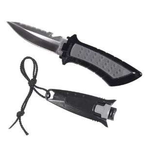  New 304 Stainless Steel Scuba Diving BCD Knife   Pointed 