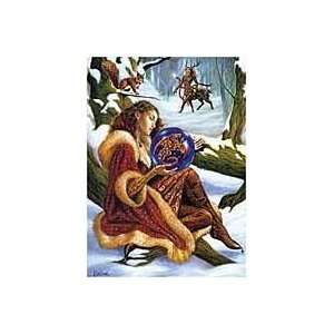  Scrying the New Year  Briar Yule Greetings Card 