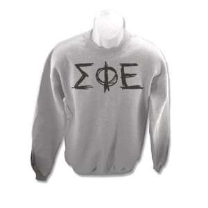  Scribbled Greek Crewneck Sweatshirt