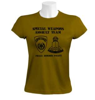 Sayeret Magav Women T Shirt israel army special forces  