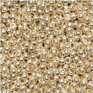  Czech Rocaille Seed Beads 11/0 Metallic Silver (45 Grams 