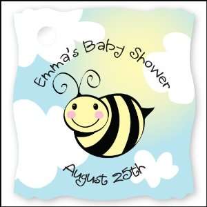  Cute As Can BEE   20 Personalized Baby Shower Die Cut Card 