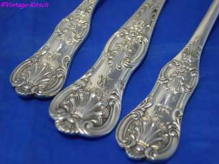 BEAUTIFUL SUITE QUEENS SILVER PLATED SALT LADLE SPOONS  