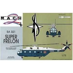  SA 321 Super Frelon Helicopter w/Missiles1 72 Mach 2 