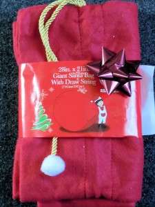 Red Santa Sack/Bag For Presents  NEW  