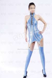 Latex/Rubber 0.45mm Outfits Leotard Garter Catsuit Suit  