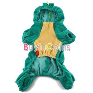 Cute Comfortable Dinosaur Pet Puppies Dog Cothes Hooded Costume Pet 