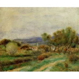  Oil Painting View of La Sayne Pierre Auguste Renoir Hand 