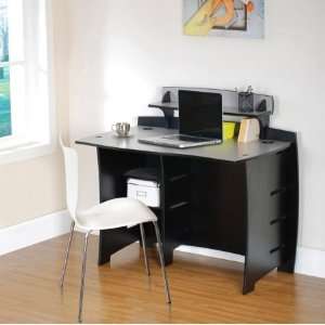 Titanium and Black Legare Select No Tools Assembly 43 Wood Desk with 