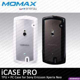   Soft Case Cover Sony Ericsson Xperia Neo w Screen Shield Black  