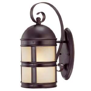   681 13 English Bronze Sautee 1 Wall Mount Lantern