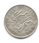 1949 Cyprus 1 Shilling Coin KM#31  