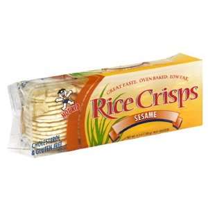 Hot Kid Rice Crisps, Sesame, 3.5 Ounces (Pack of 12)  