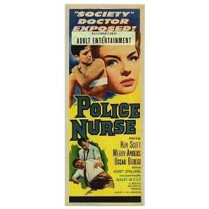  Police Nurse Original Movie Poster, 14 x 36 (1963)