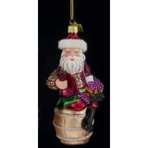 Noble Gems Santa Claus with Wine and Grapes Christmas 