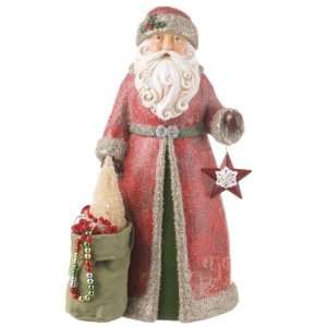   Inspired Glittered Robed Santa Claus Christmas Figure