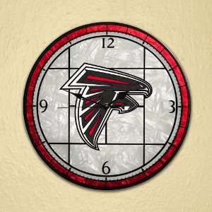 NFL Atlanta Falcons Stained Glass Wall Clock 