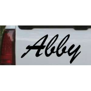  Abby Car Window Wall Laptop Decal Sticker    Black 14in X 