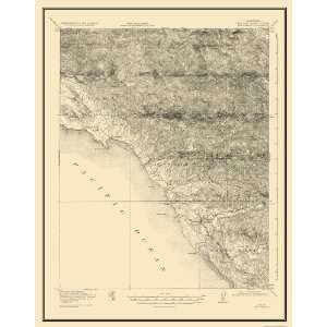  USGS TOPO MAP SAN SIMEON QUAD CALIFORNIA (CA) 1919