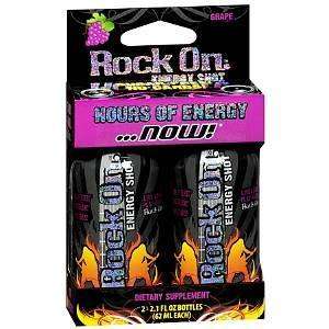  Rock On Energy Shot 2 Pack, Grape, 2 ea Health & Personal 