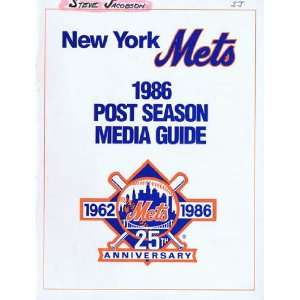  1986 New York Mets 1986 Post Season Media Guide   Sports 