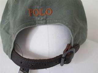 Polo Ralph Lauren RL Khaki Green Adjustable Cap/Hat  