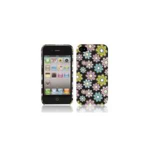  Zone Shop (TM) Floral Flower Pattern Black Hard Cover Case 