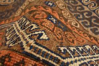 Pre 1900 Antique Shirvan Persian Wool Handmade Oriental Area Rug 