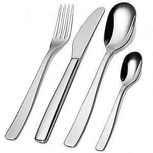   KnifeForkSpoon 4 pc Monobloc Cutlery Set by Alessi