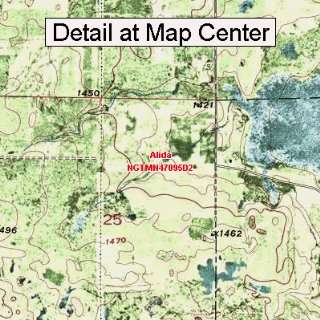  USGS Topographic Quadrangle Map   Alida, Minnesota (Folded 