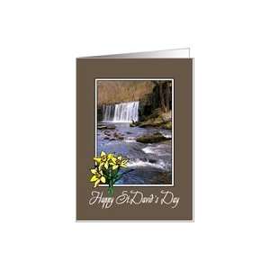  Saint David`s Day   Upper Ddwli Waterfall Card Health 