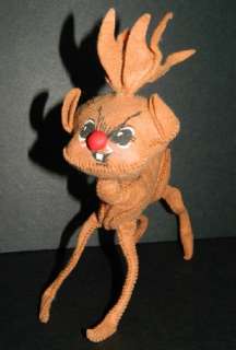 1965 Annalee Mobilitee Reindeer Rudolph Doll   