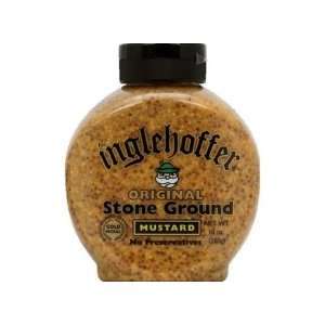 Inglehoffer Stone Ground Mustard, 10 Ounce Squeezable Bottle  