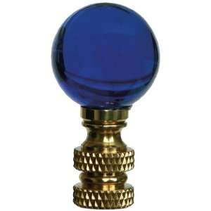   Co. FN28 L14B, Decorative Finial, Blue Glass Ball