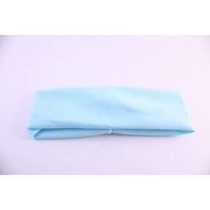  Nylon Stretch Fabric Headbands Light Blue5 Pieces Beauty