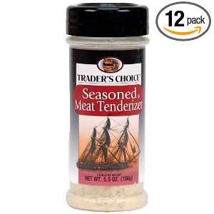 Traders Choice Meat Tenderizer, Seasoned, 5.5 Ounce (Pack of 12 