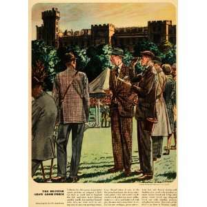  1947 Print Leslie Saalburg Men Suits Windsor Castle 