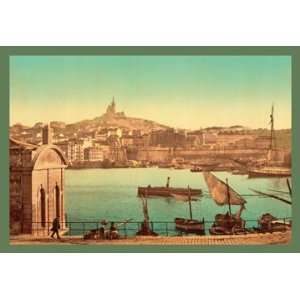   of Notre Dame de la Garde, Marseilles 20x30 Canvas