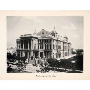  1913 Print Teatro Argentino La Plata Theater Stage Opera 