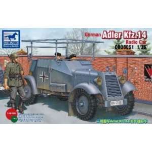  German Adler Kfz14 Radio Car (New Tool) 1 35 Bronco Models 