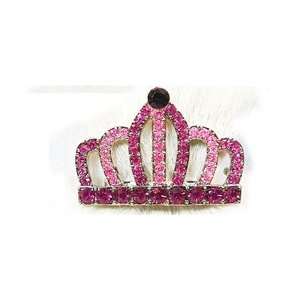  Pink Crystals European Crown Hairpin Arts, Crafts 